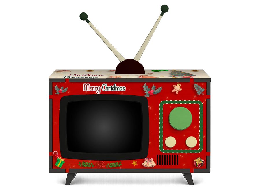 Christmas Classic Mini TV design, front view