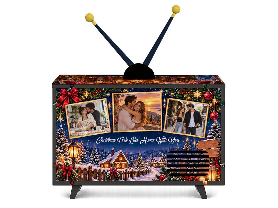 Winter Love Story Mini TV design, back view