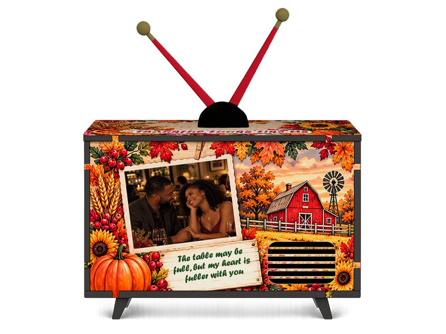 Thankful Blessings Mini TV design, back view