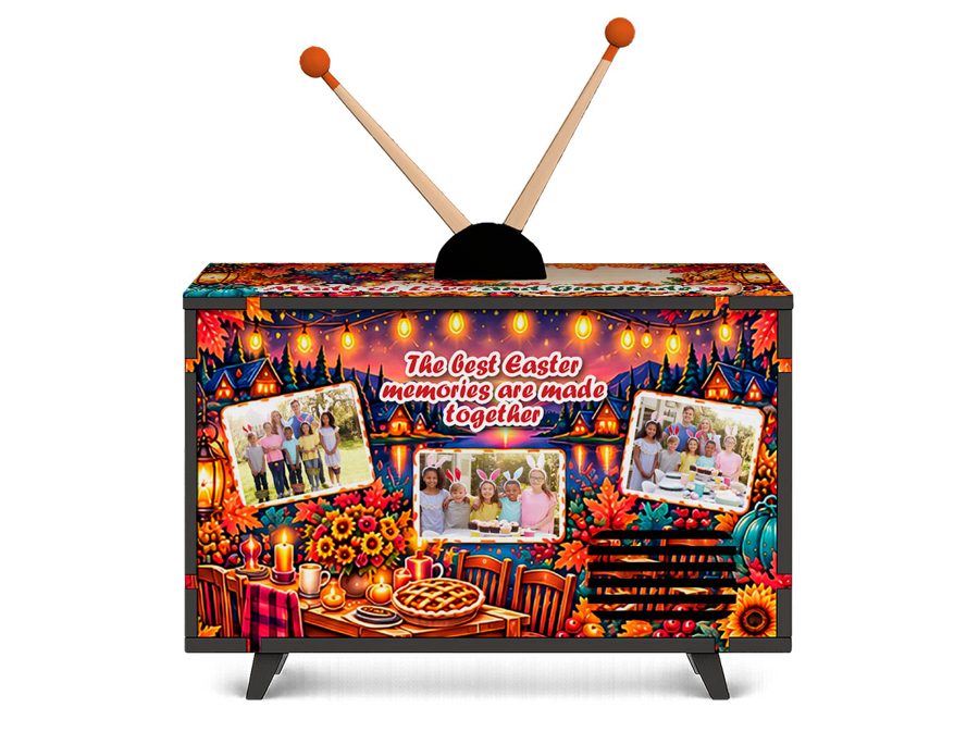 Autumn Harvest Mini TV design, back view