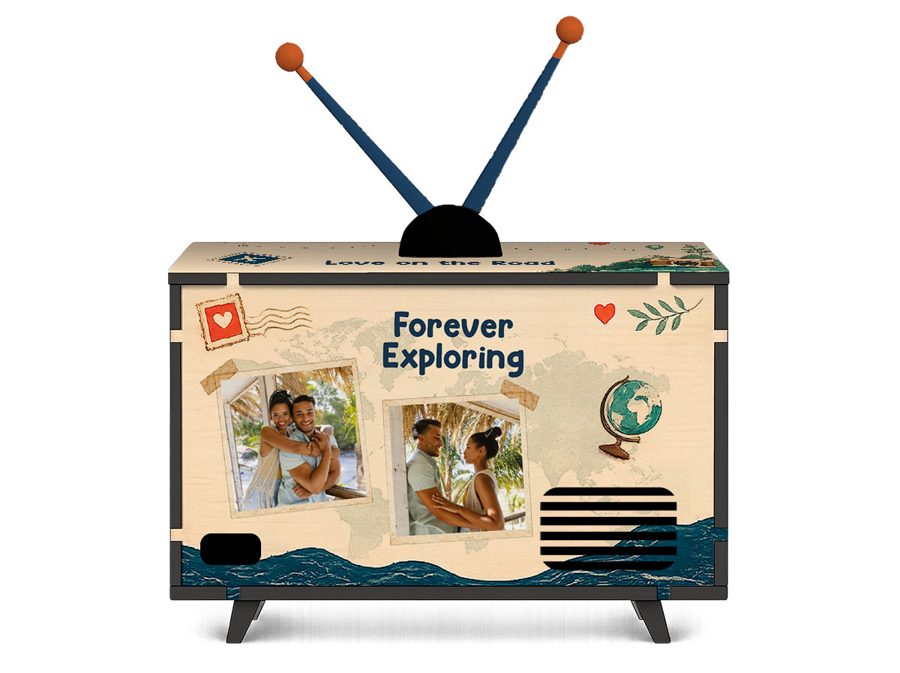 World Traveler Mini TV design, back view