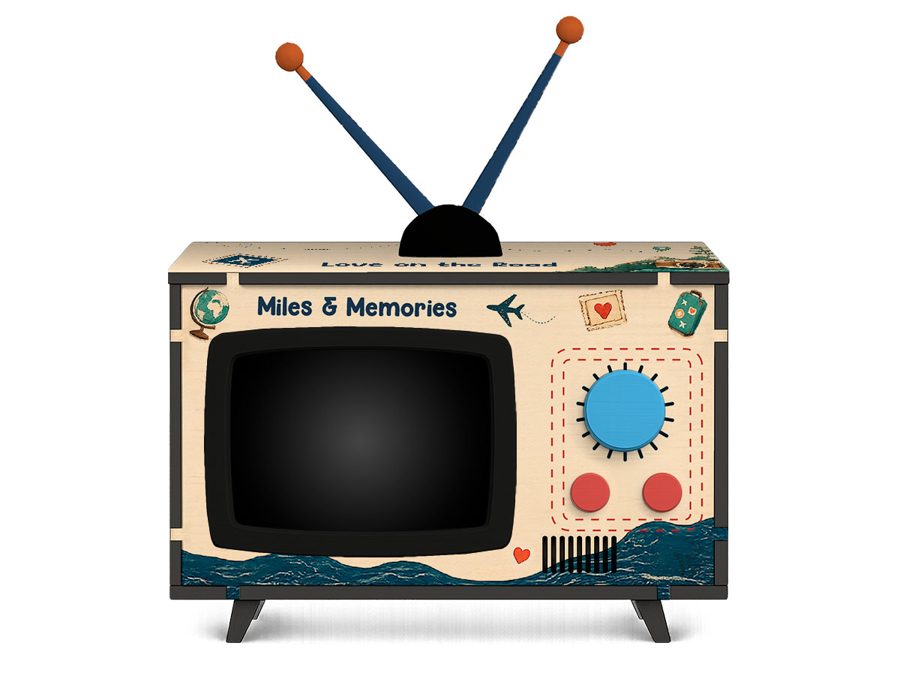 World Traveler Mini TV design, front view